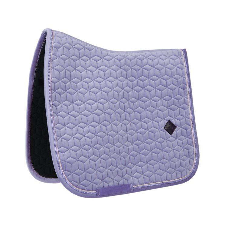 Tapis De Selle Dover Saddlery - Bleu Ciel - Carré - Coton - En Très Bon état (comme Neuf)