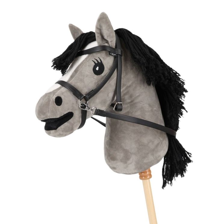 QHP Bitless Bridle Hobby horse Black