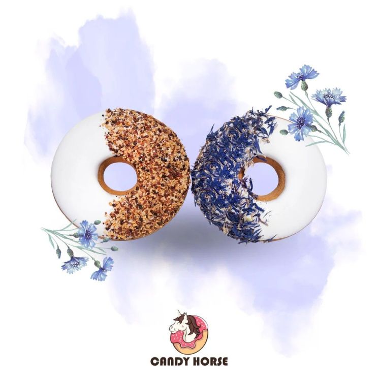 Candy Horse Donuts Rose & Cornflower