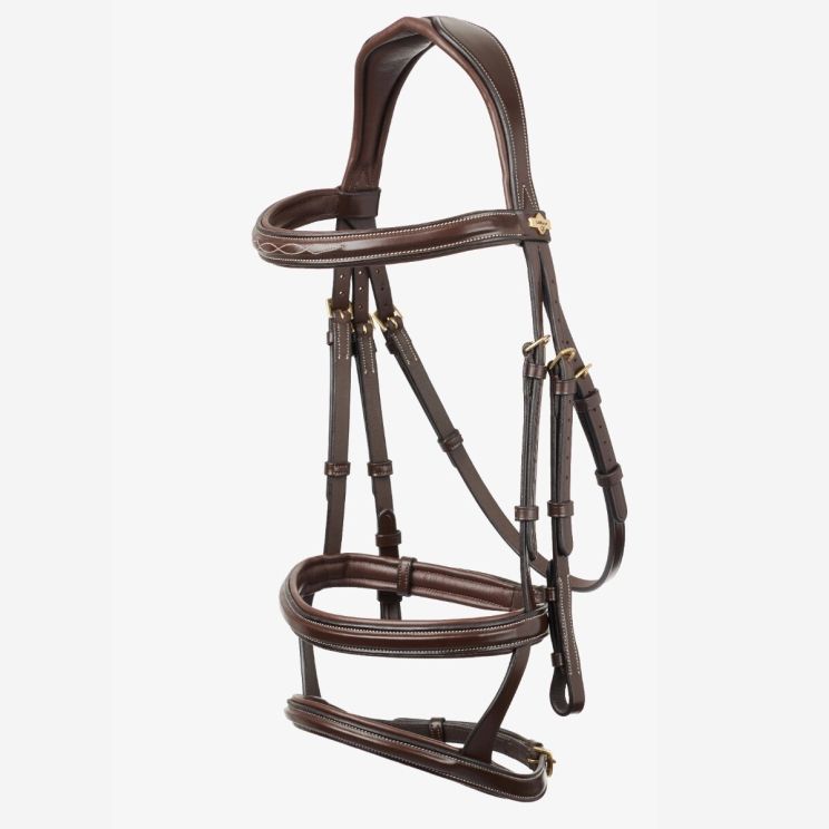 LeMieux Kudos Double Noseband Bridle Havana
