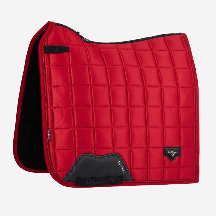 LeMieux Saddle Pad Dressage Loire Square Chilli Red