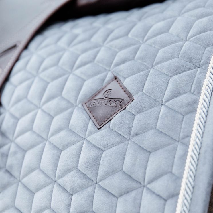 Tapis De Selle Dressage EQUIPAD - Velours Fermé - Mousse à Mémoire De Forme