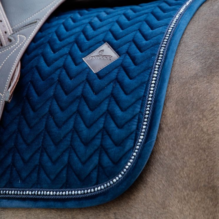 Tapis De Selle De Dressage P S De Suède - Bleu Ombré - Modèle Discontinué - Occasion