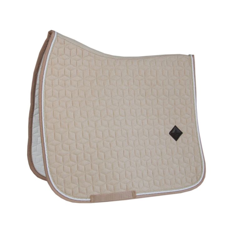 Tapis De Selle Deluxe 100% Laine - Gris - Avec Polaire - Neuf
