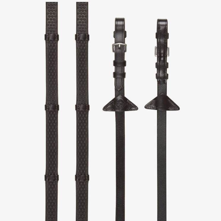 Rênes caoutchouc avec arrêtoirs LeMieux 