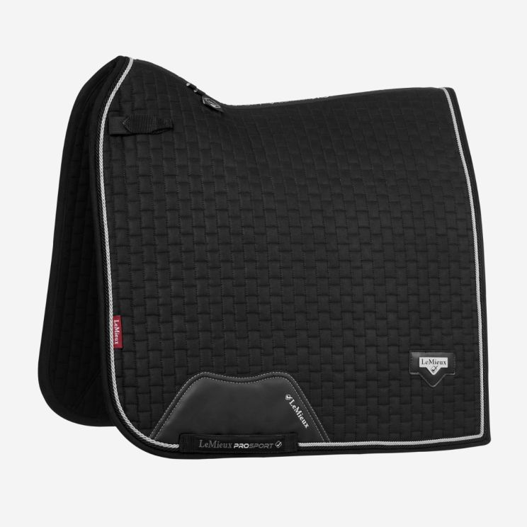 Tapis de selle Dressage en suède LeMieux Puissance Noir