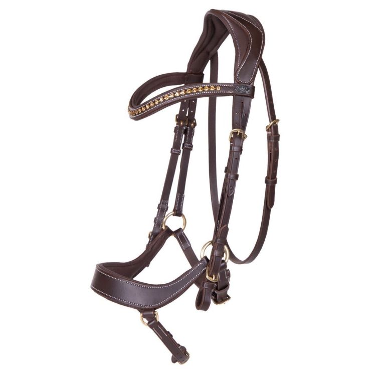 QHP Bridle Devi Brown