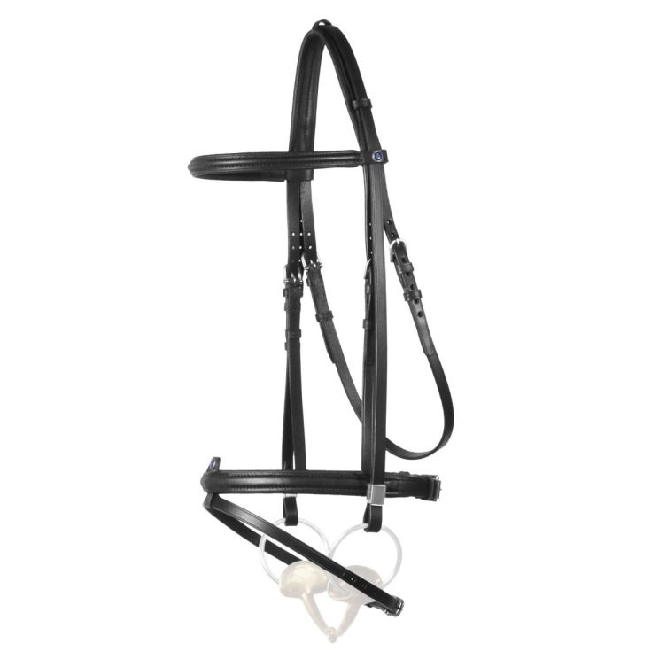 Stübben Snaffle Bridle Leitrim With Slide&Lock Combined Black