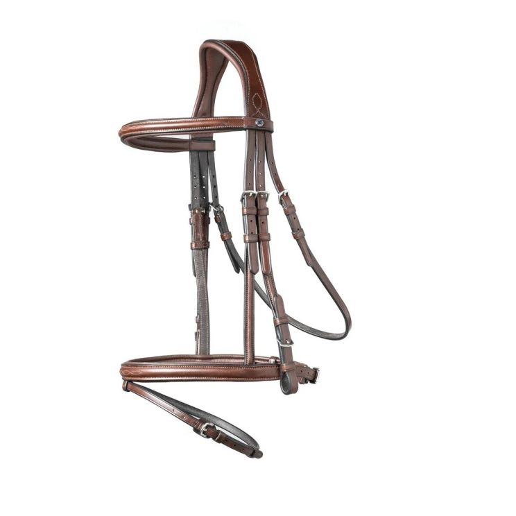 TRUST Bridle Knokke Brown-Silver
