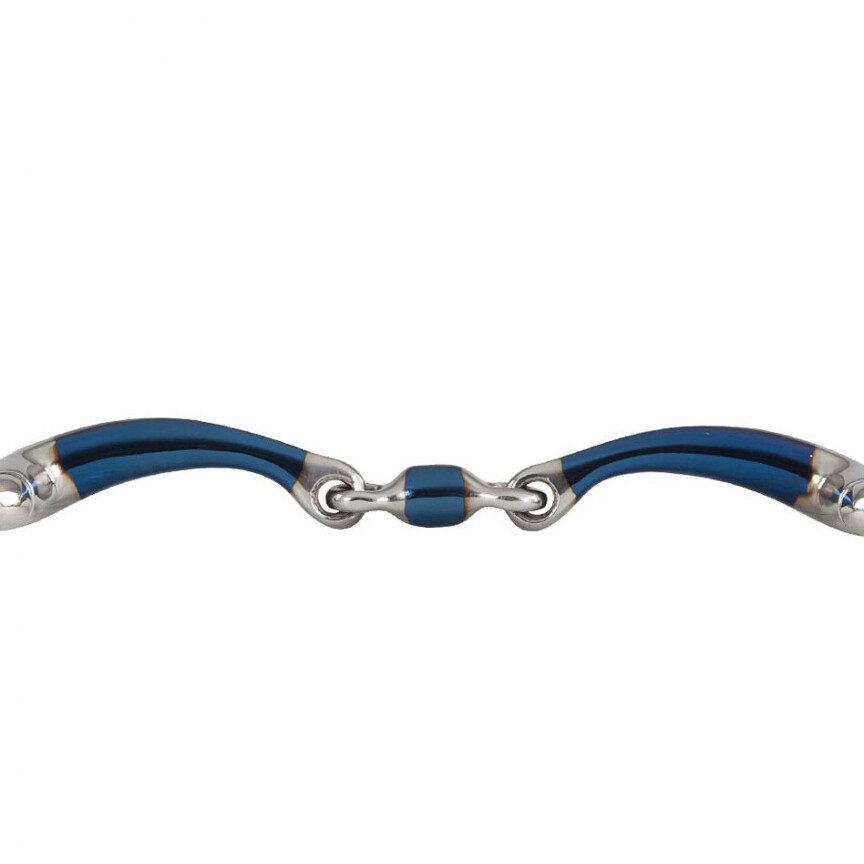 BR Double Jointed Eggbutt Snaffle Sweet Iron Magic System 14MM 12,5CM TEST VERSION