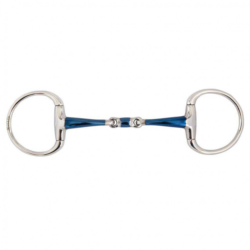 BR Double Jointed Eggbutt Snaffle Sweet Iron Magic System 14MM 12,5CM TEST VERSION