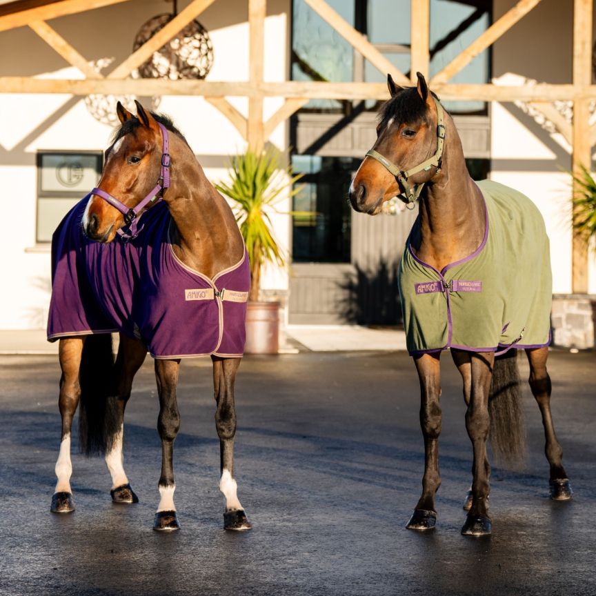 Amigo Fleece Cooler Bramble Horses