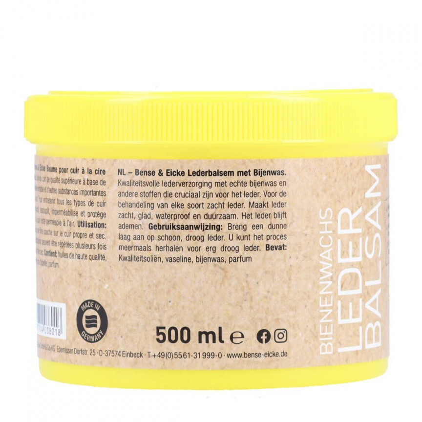 Bense en Eicke leather dressing 500ml usage