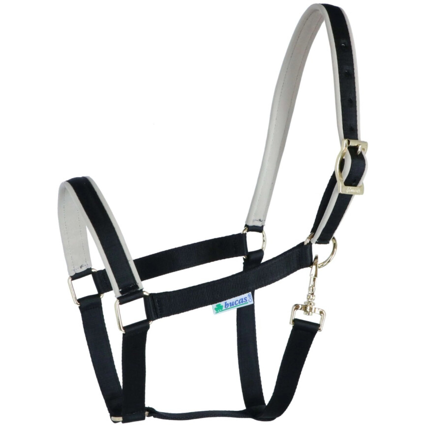 Bucas Headcollar Dublin Black Silver