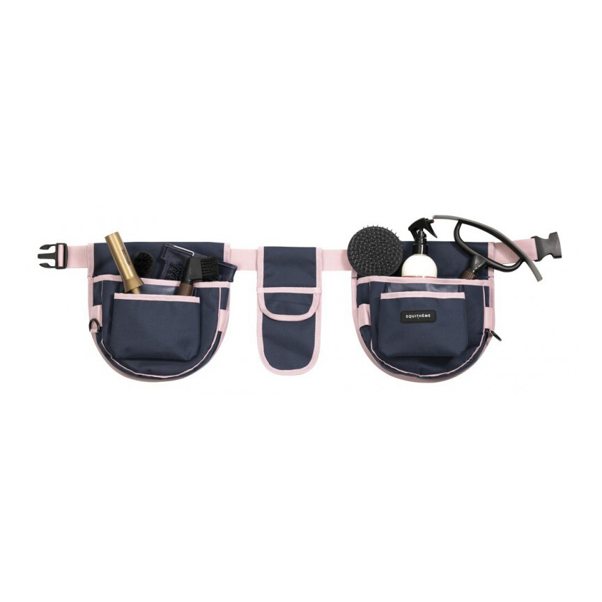 Equithème Grooming Belt Navy / Pink 