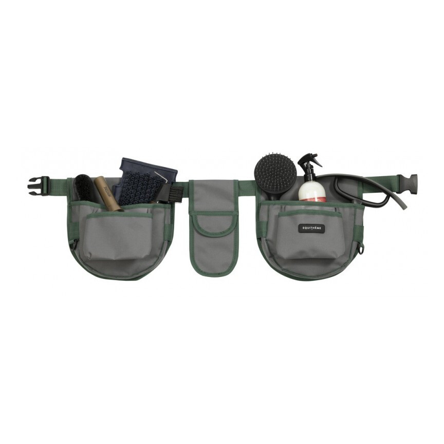 Equithème Grooming Belt Grey / Green 