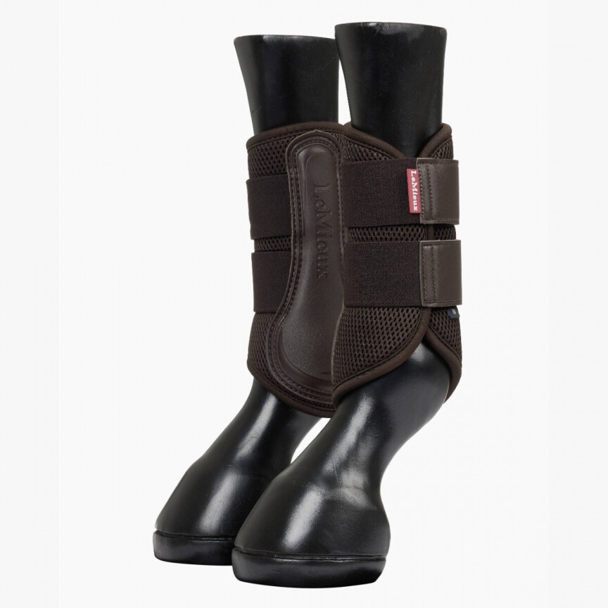 LeMieux Mesh Brushing Boots Brown