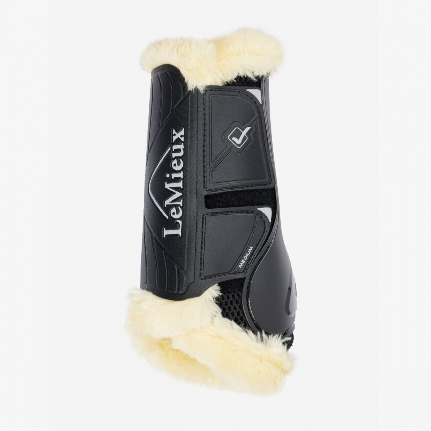 LeMieux Motionflex Boots with Fleece Edge Black