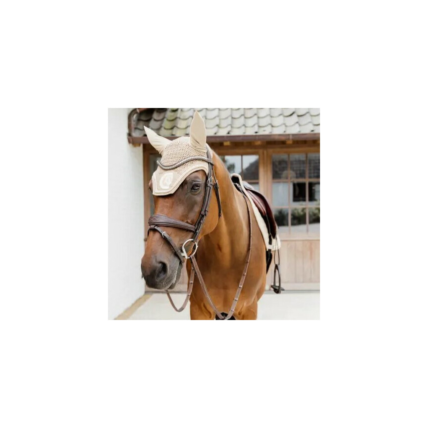 Kentucky Fly Rope Veil Wellington 3D Logo Beige