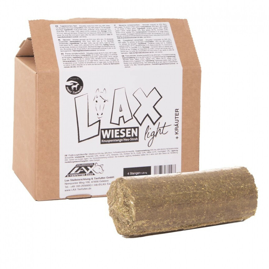 Lax Meadow Nibble Block Light Hay/Straw/Herbs