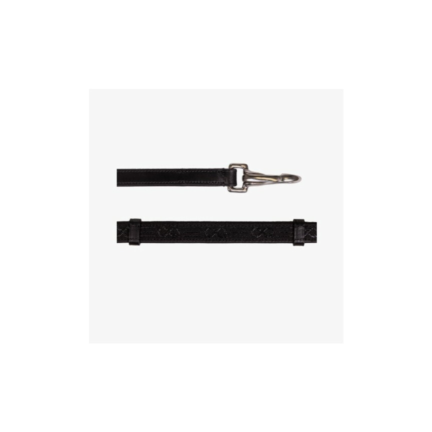 QHP Bitless FayRein with Clip + Stops Black