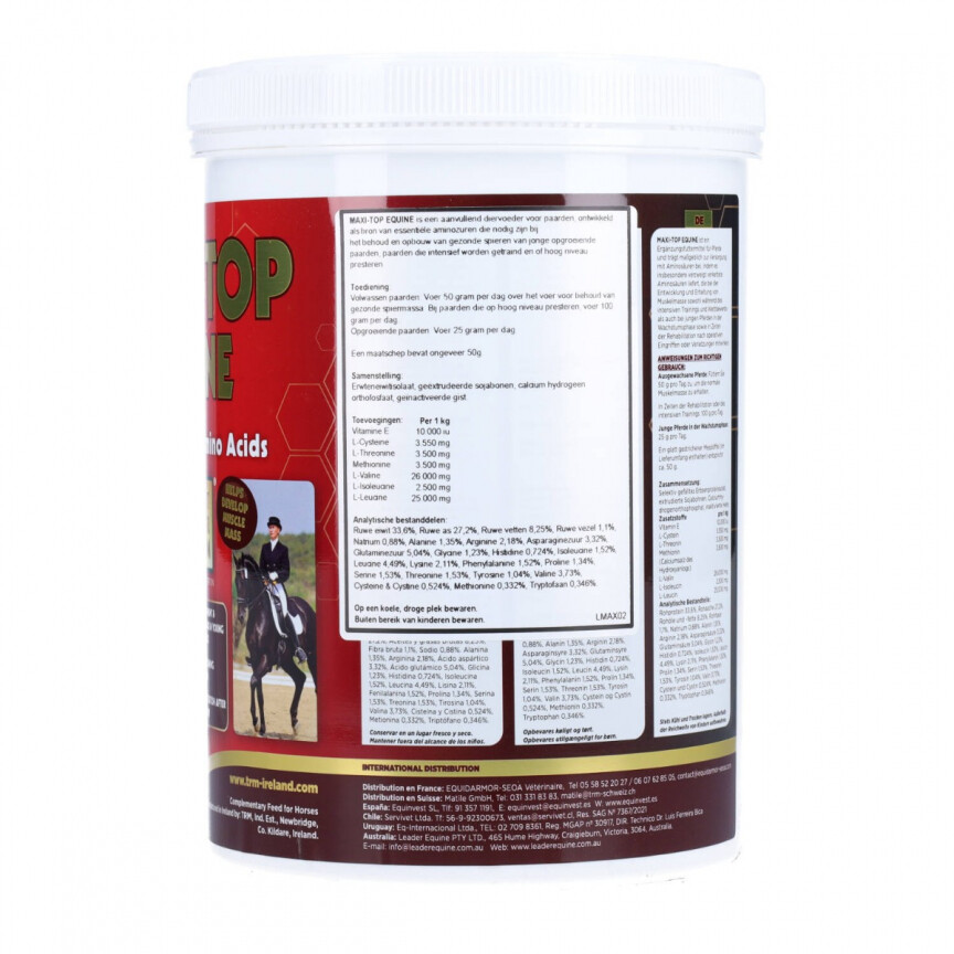 TRM Maxitop Ingredients