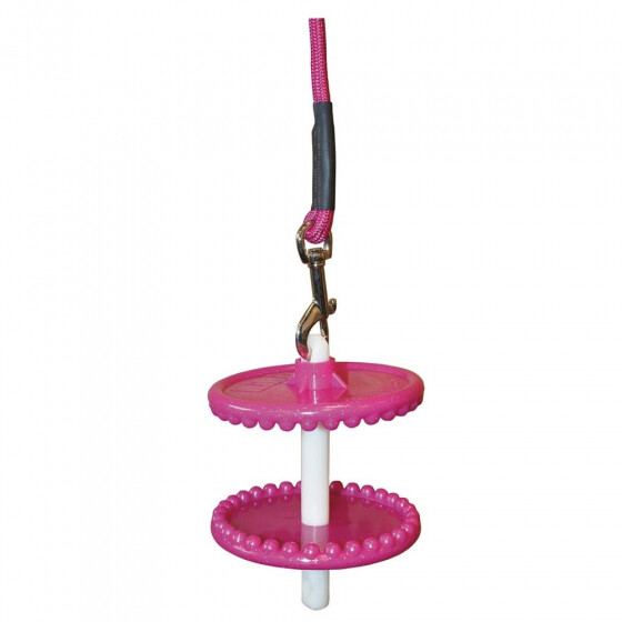 Likit Lickstone Holder Cheval avec corde - Glitter Pink