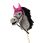 QHP Ear Net Hobby Horse Pink