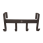 Grooming Deluxe Bridle Rack metal with 4 hooks matt black