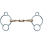 Stübben mors 3 anneaux Quick Contact double brisure