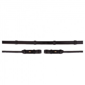 Rênes de dressage en cuir arrondi antidérapantes br