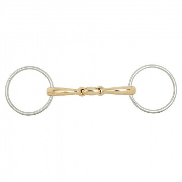 BR Double Jointed Loose Ring Snaffle Soft Contact 16MM Ø 70MM 13,5CM TEST VERSION 