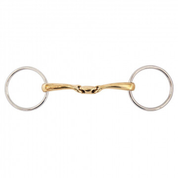 BR Double Jointed Loose Ring Snaffle Soft Contact 14MM 12,5CM TEST VERSION