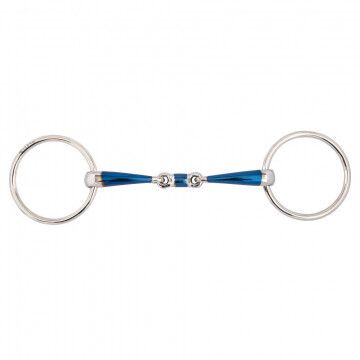 BR Double Jointed Loose Ring Snaffle Sweet Iron 14MM 13,5CM TEST VERSION 