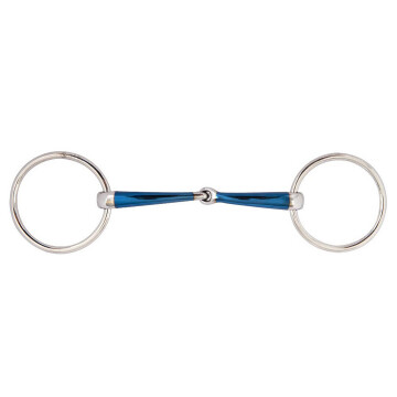 BR Single Jointed Loose Ring Snaffle Sweet Iron Magic System 14MM 12,5CM TEST VERSION