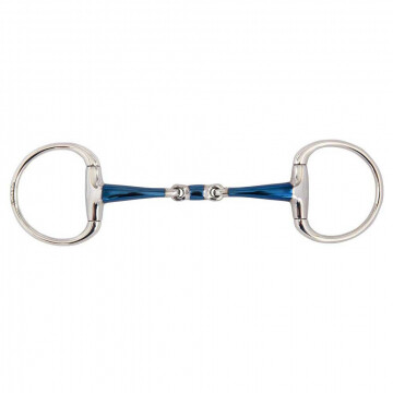 BR Double Jointed Eggbutt Snaffle Sweet Iron Magic System 14MM 12,5CM TEST VERSION