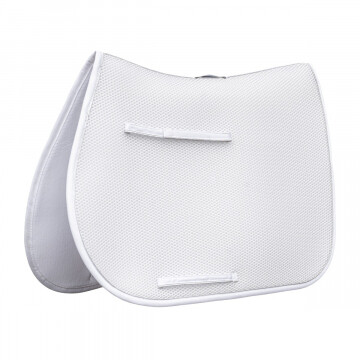Tapis de Selle CSO Cal Rei Diamond - Blanc / Argent