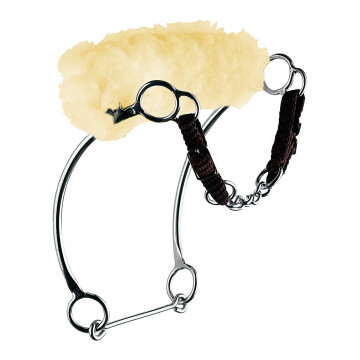 Combi-Hackamore Sprenger Muserolle en caoutchouc souple