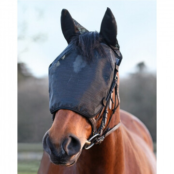 Equilibrium net relief riding mask